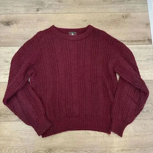 High Sierra by Mervyn's Vintage Men's Knit Pullover Burgundy Size Extra Large